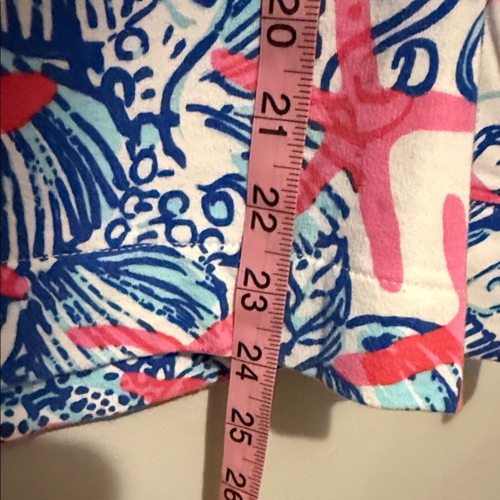 Lilly Pulitzer Vibrant Blue and Pink Quarter Zip Jacket XSmall - Picture 9 of 9